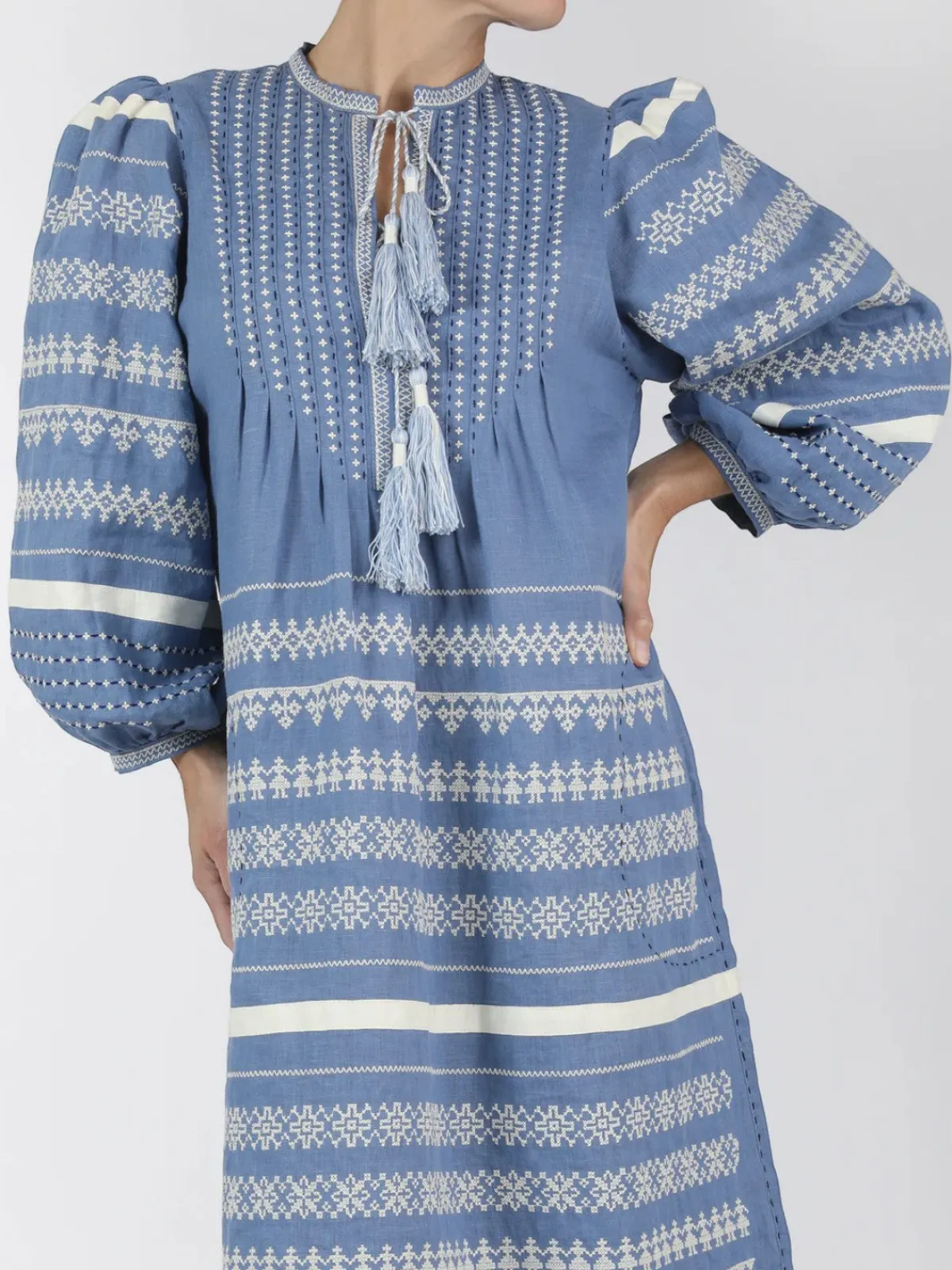 Larkin Lane Kateryna Embroidered Ukrainian Dress