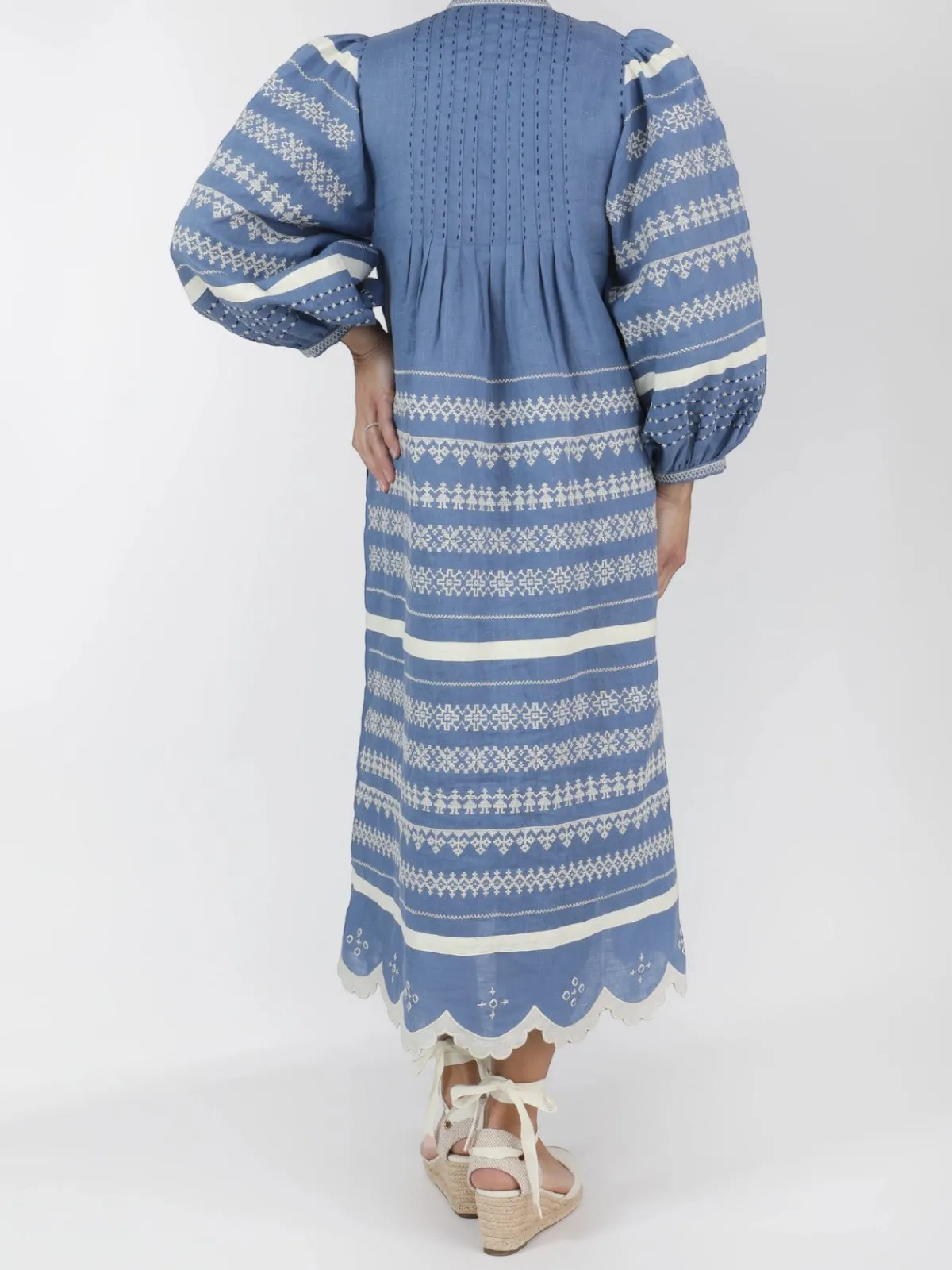 Larkin Lane Kateryna Embroidered Ukrainian Dress