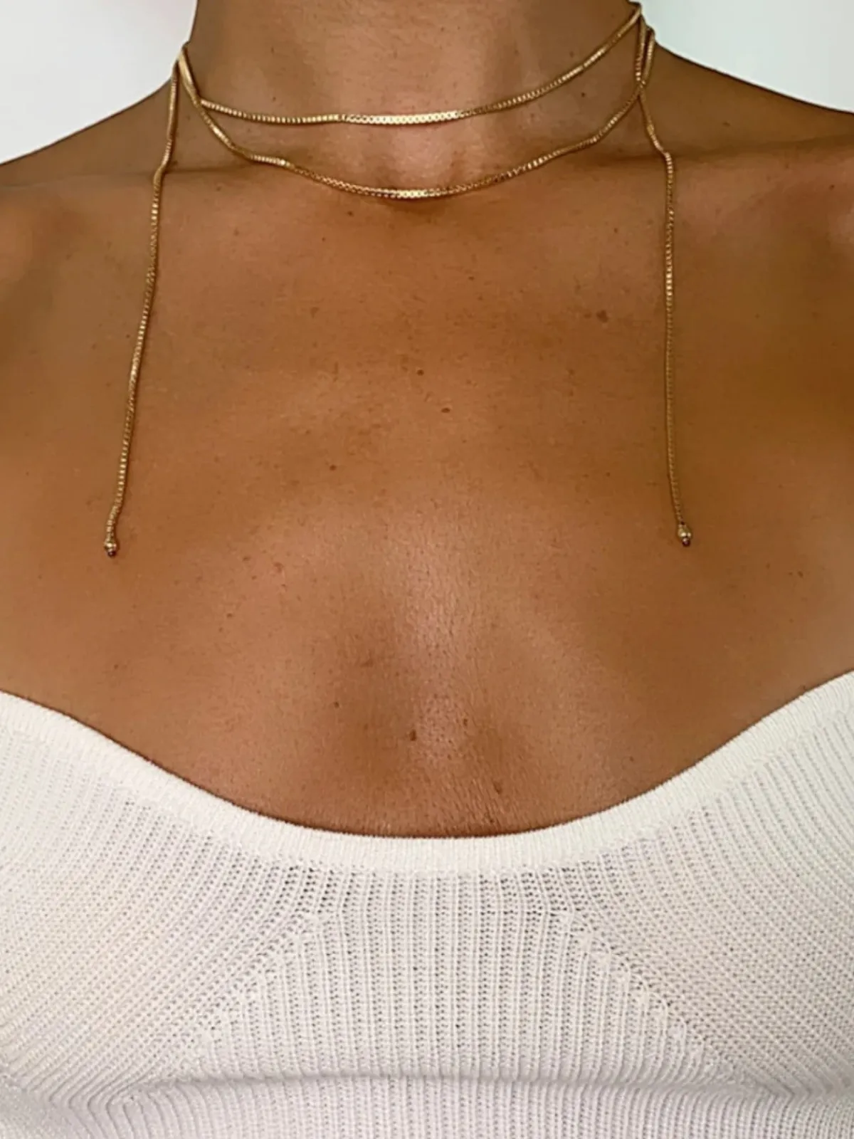 Mara Scalise Knotted Paris Chain Necklace