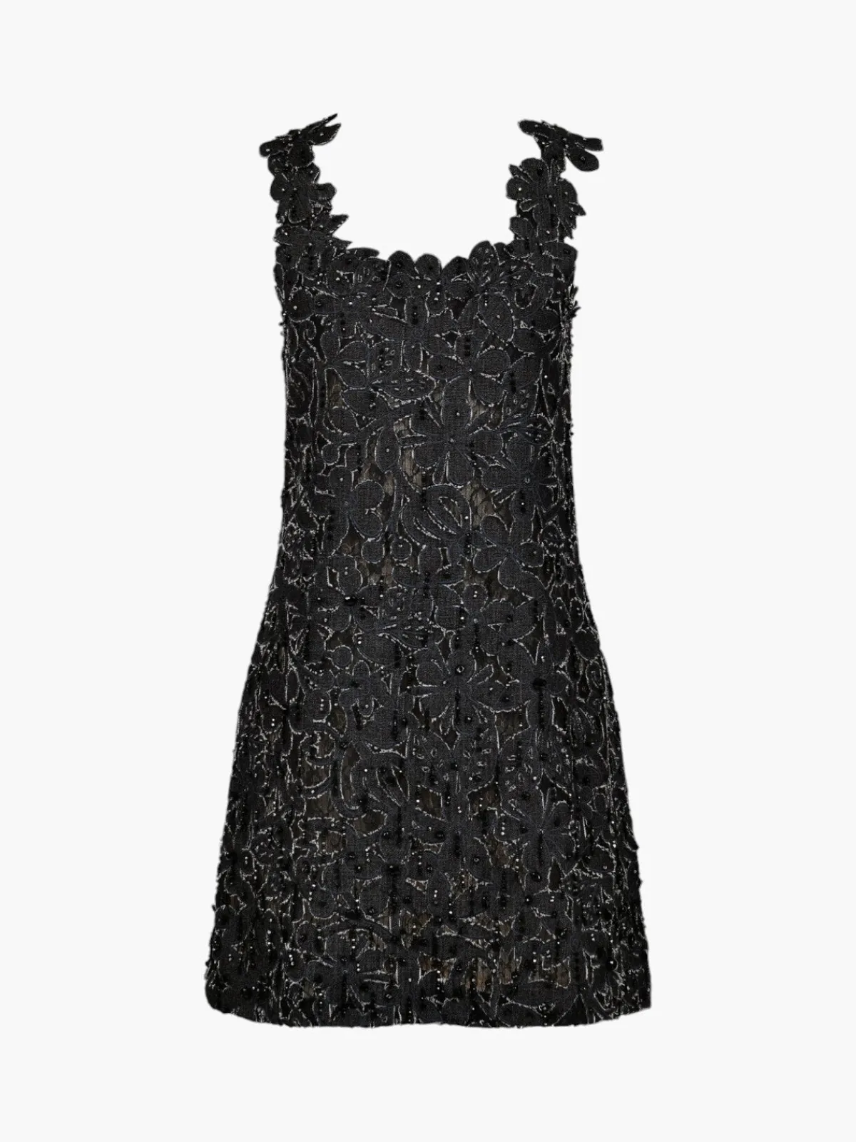 Francesca Miranda Emilie Mini Lace Denim Dress