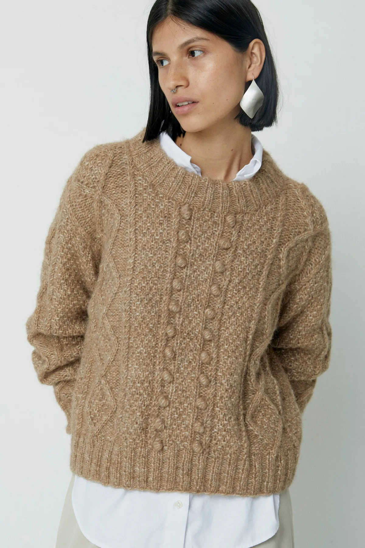 Tejido Fisher Seed Puff Pullover