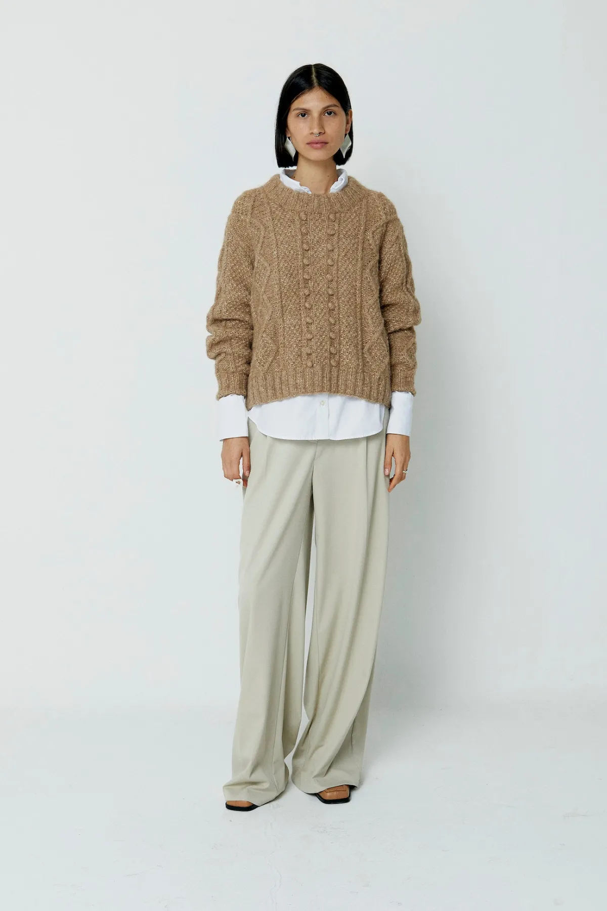 Tejido Fisher Seed Puff Pullover