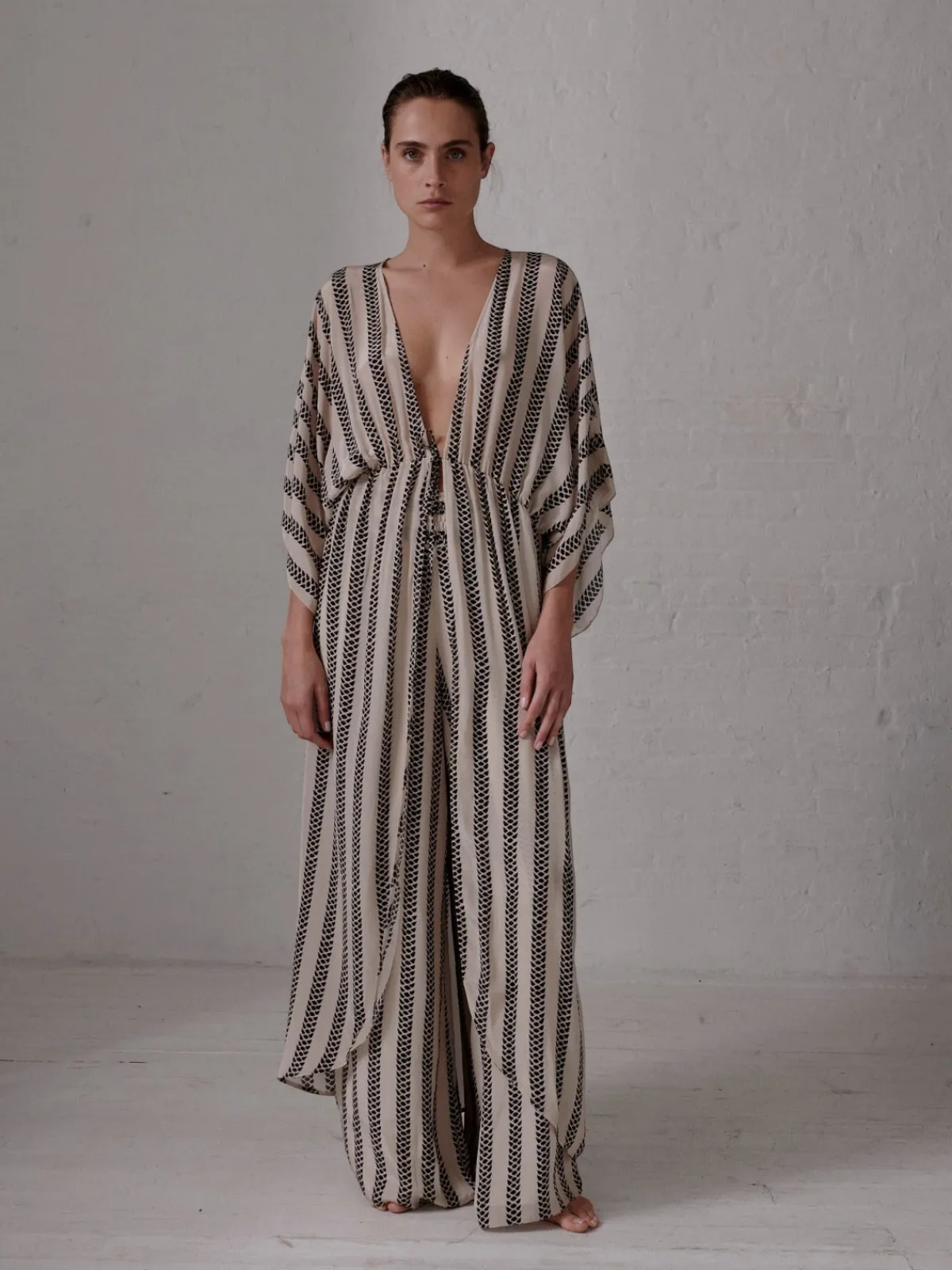 Juan de Dios San Cipriano Crepe Viscose Pants