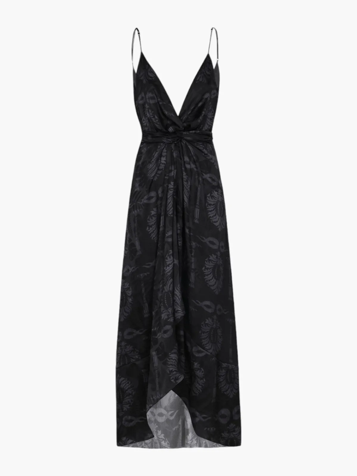Juan de Dios Sabina Silk Jacquard Midi Dress
