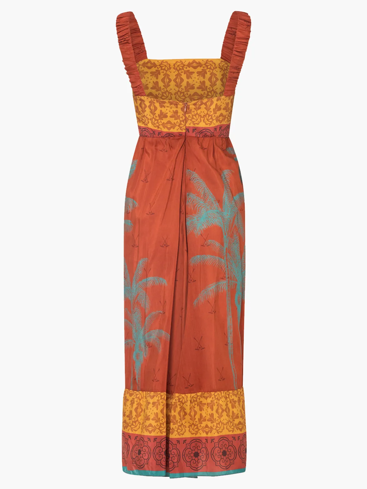 Juan de Dios Sol de Occidente Cotton-Silk Midi Dress