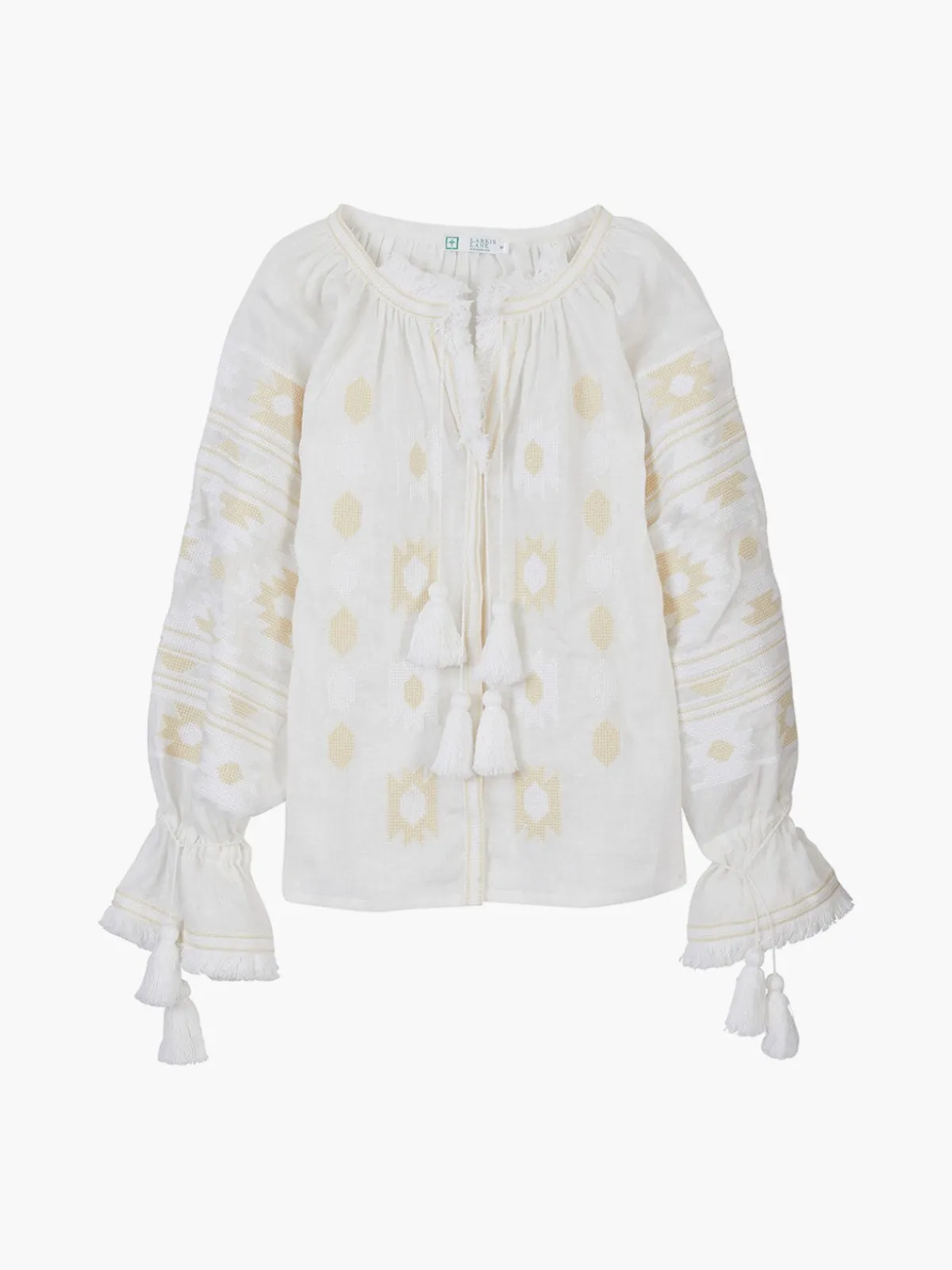Larkin Lane Sonya Embroidered Ukrainian Top