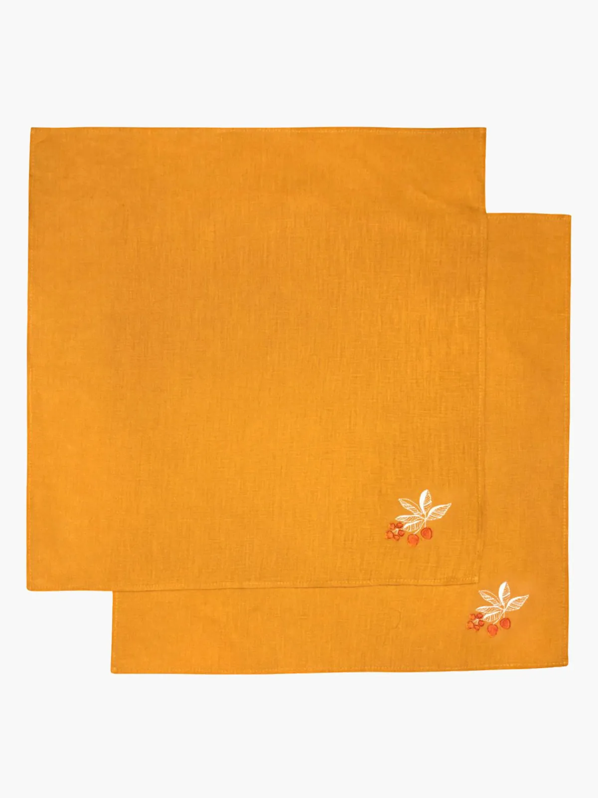 Juan De Dios Embroidered Linen Napkins