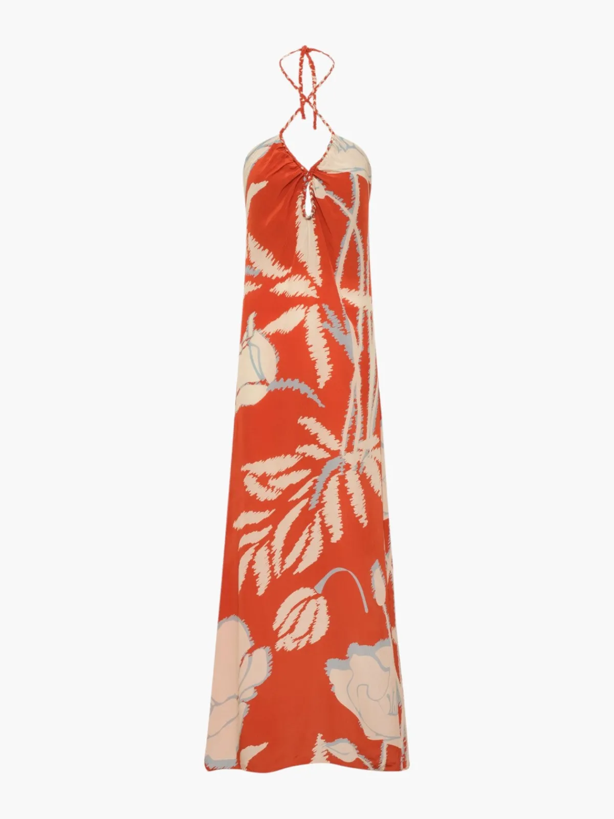 Juan de Dios Amazonia Crepe Chine Maxi Dress