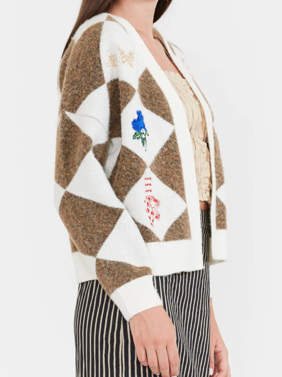 EDDY Argyle Party Cardigan