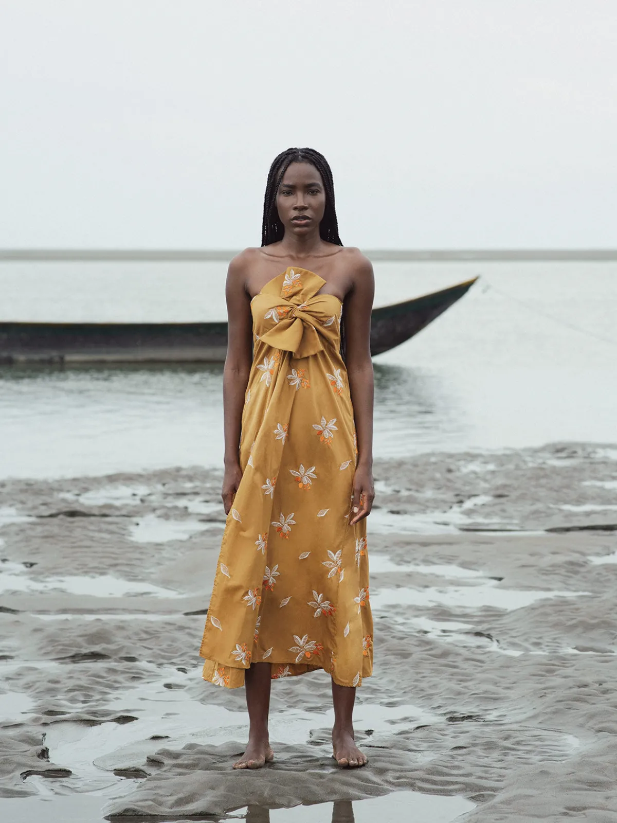 Juan de Dios Amore Mio Cotton Midi Dress Embroidered