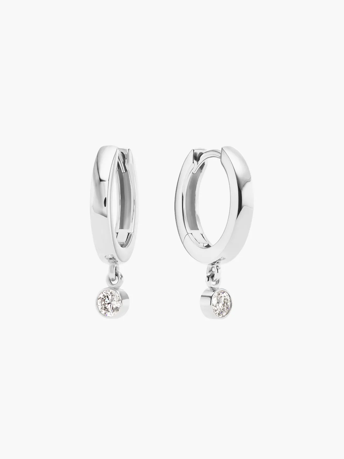 KBH Jewels Diamond Dangle Huggies