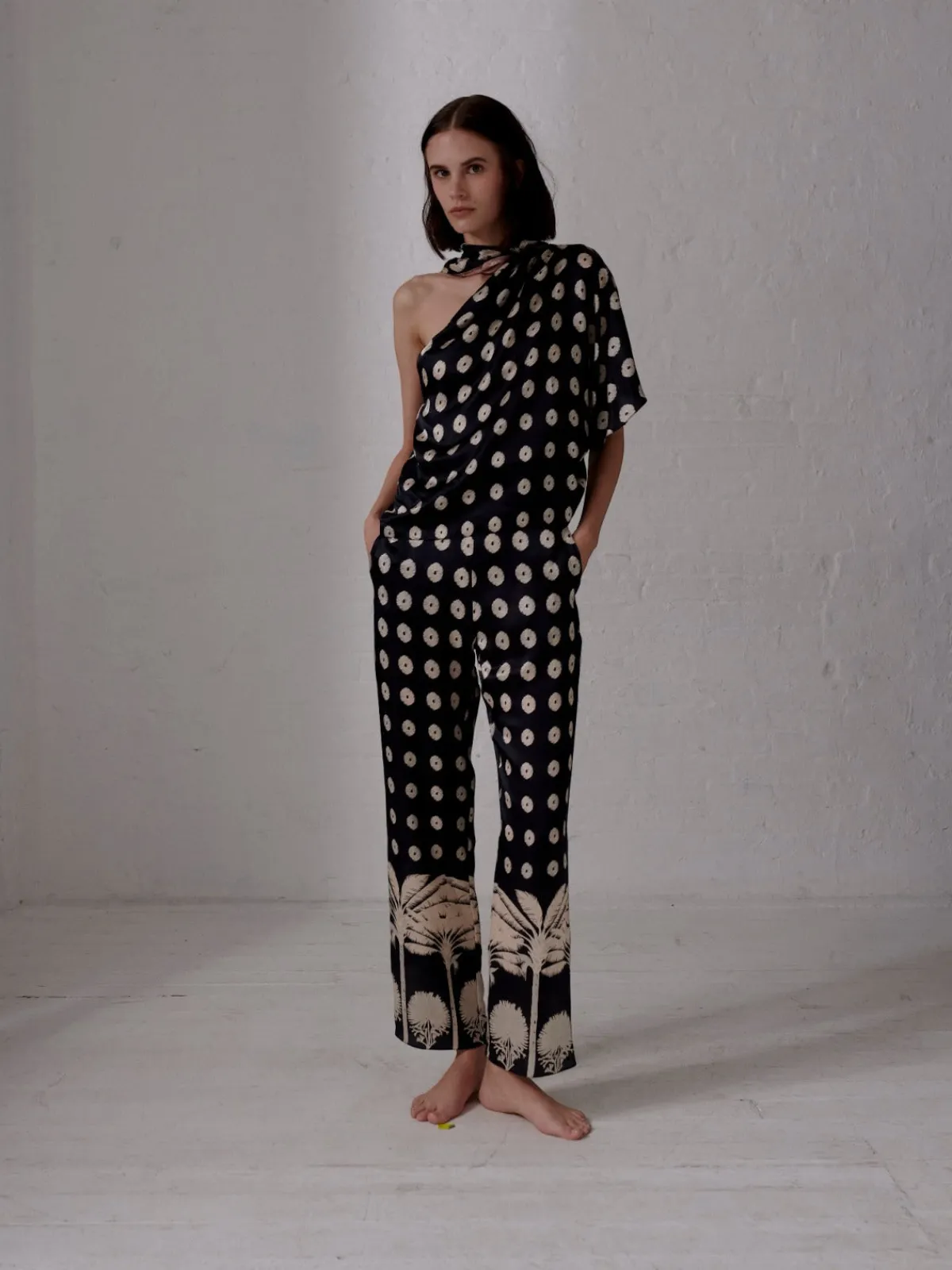 Juan de Dios Santo Tomas Satin Silk Pants