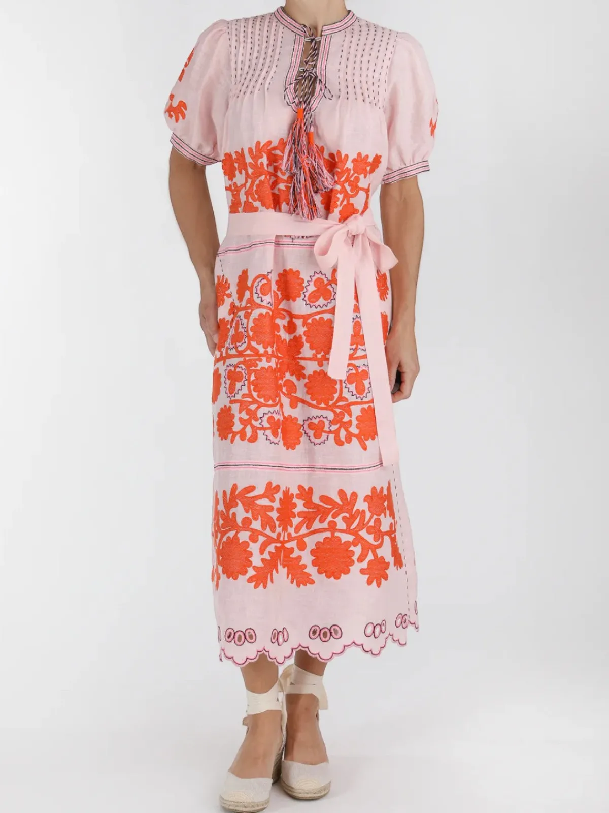 Larkin Lane Natalia Ukrainian Embroidered Dress