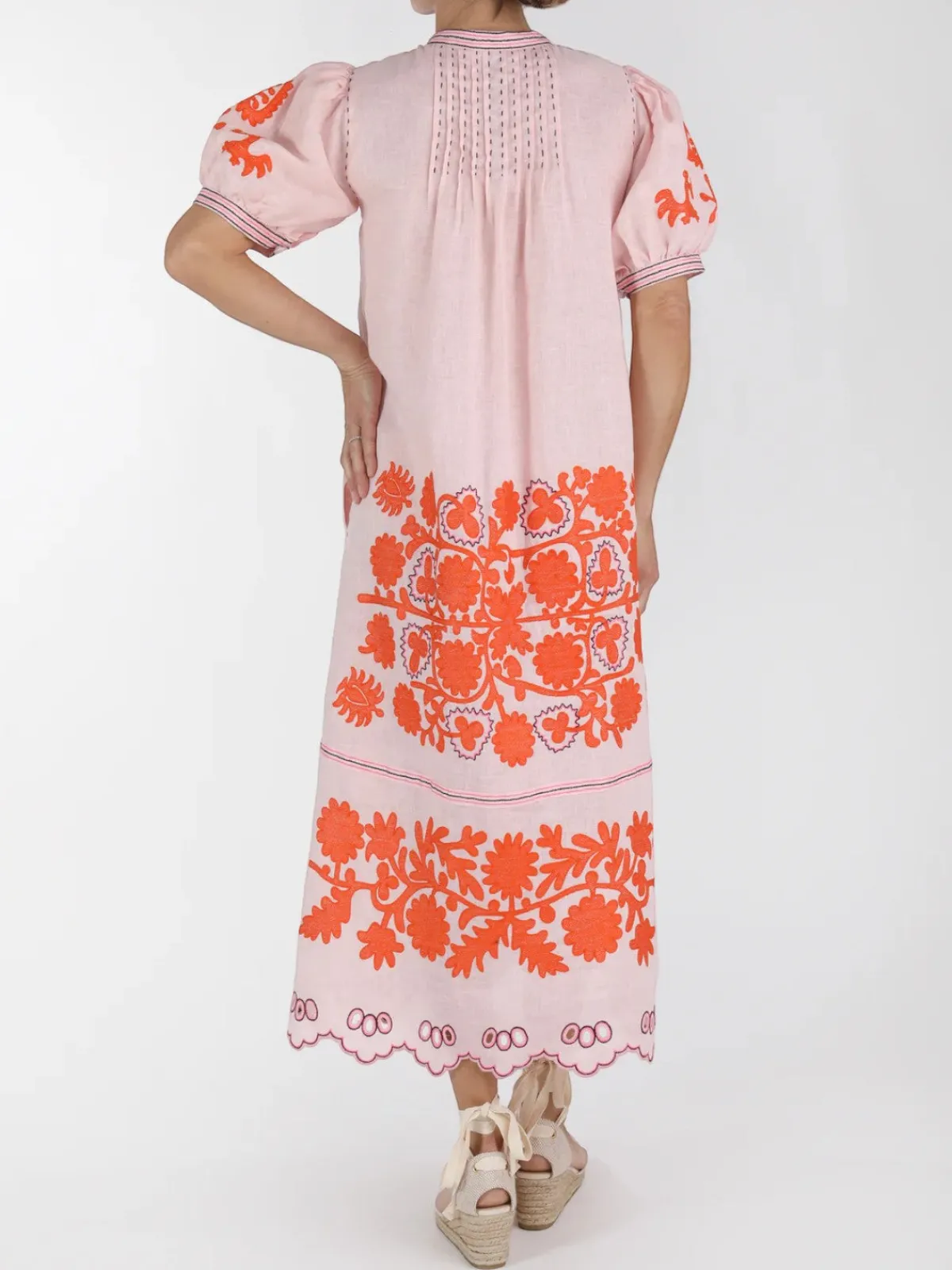 Larkin Lane Natalia Ukrainian Embroidered Dress