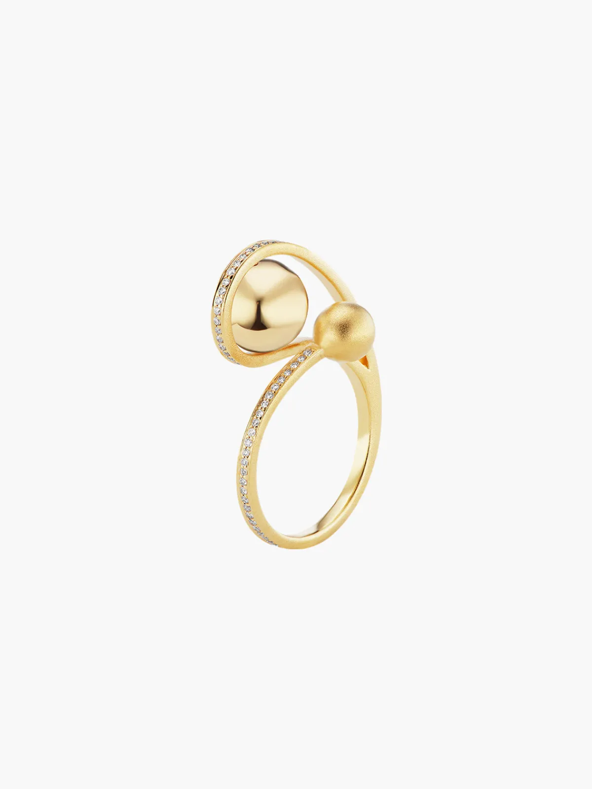 TEJEN Boule D'Or Lariat Ring