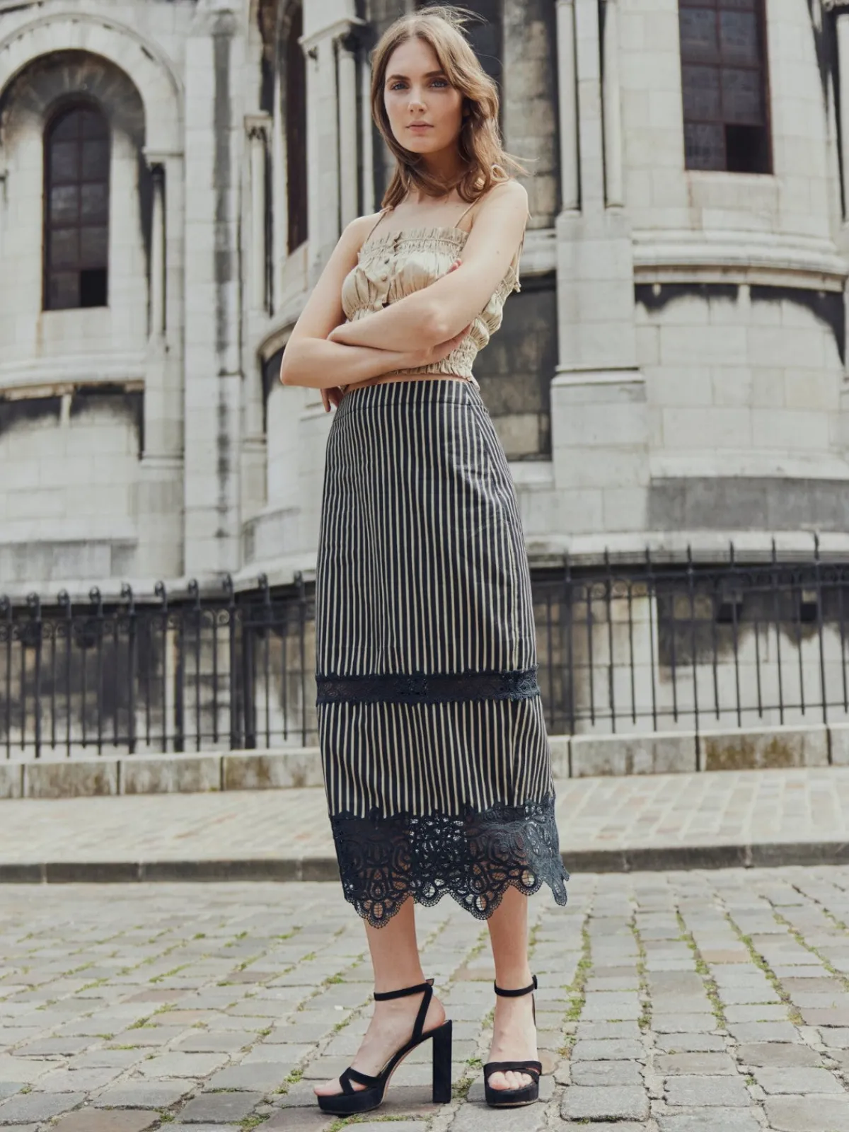 EDDY Lacey Midi Skirt