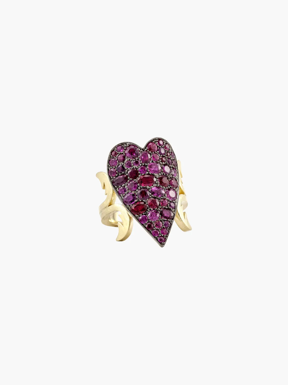 Sylva u0026 Cie Ten Table Ruby Heart Ring