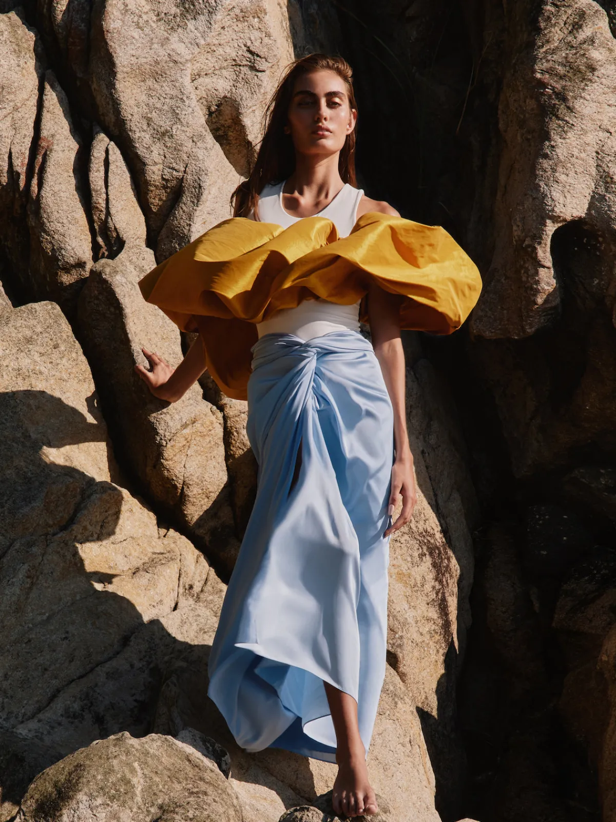 By Efrain Mogollon Silk Cuba Skirt