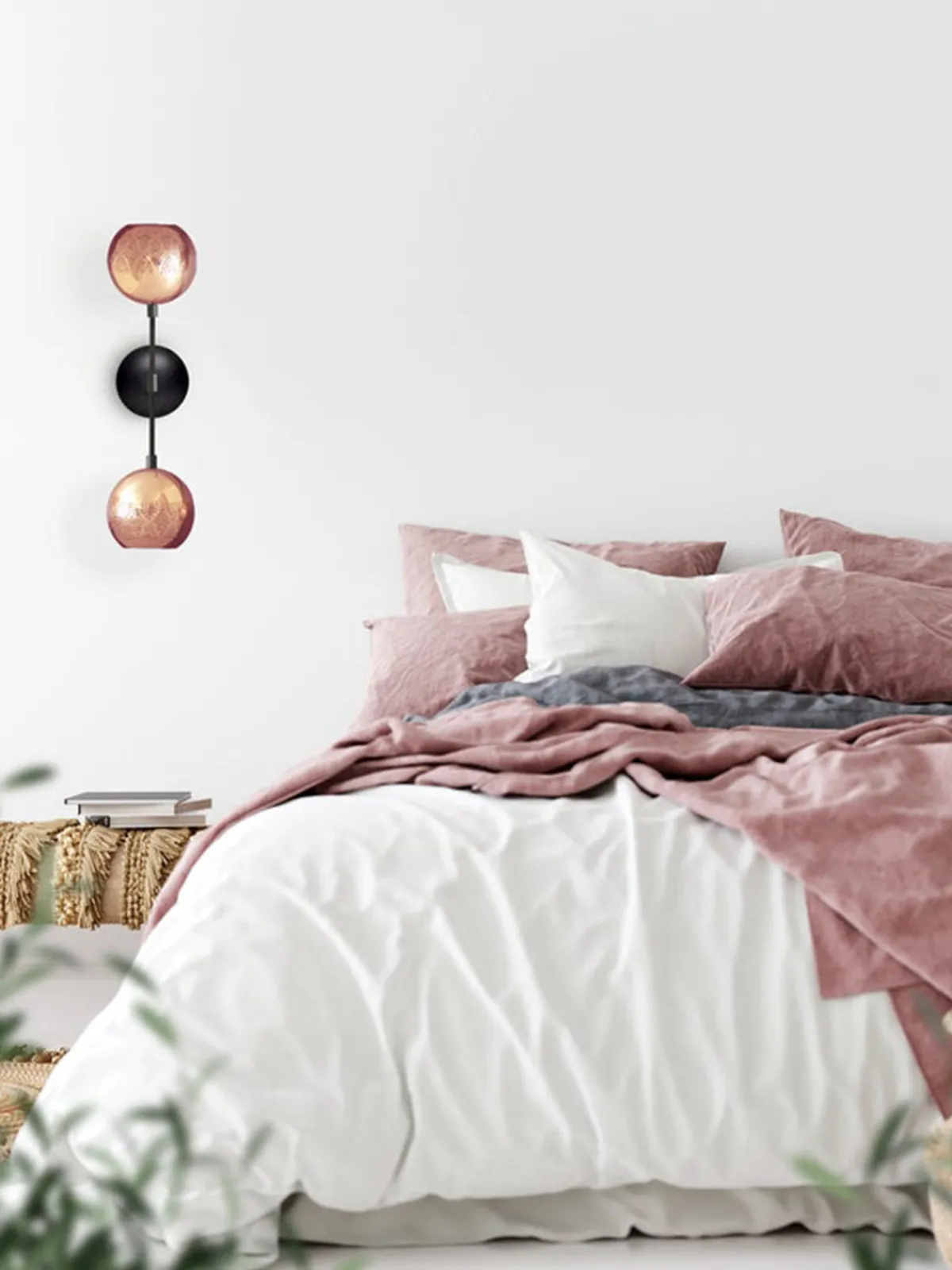 Dounia Nur Reversed Wall Sconce Dual Globe