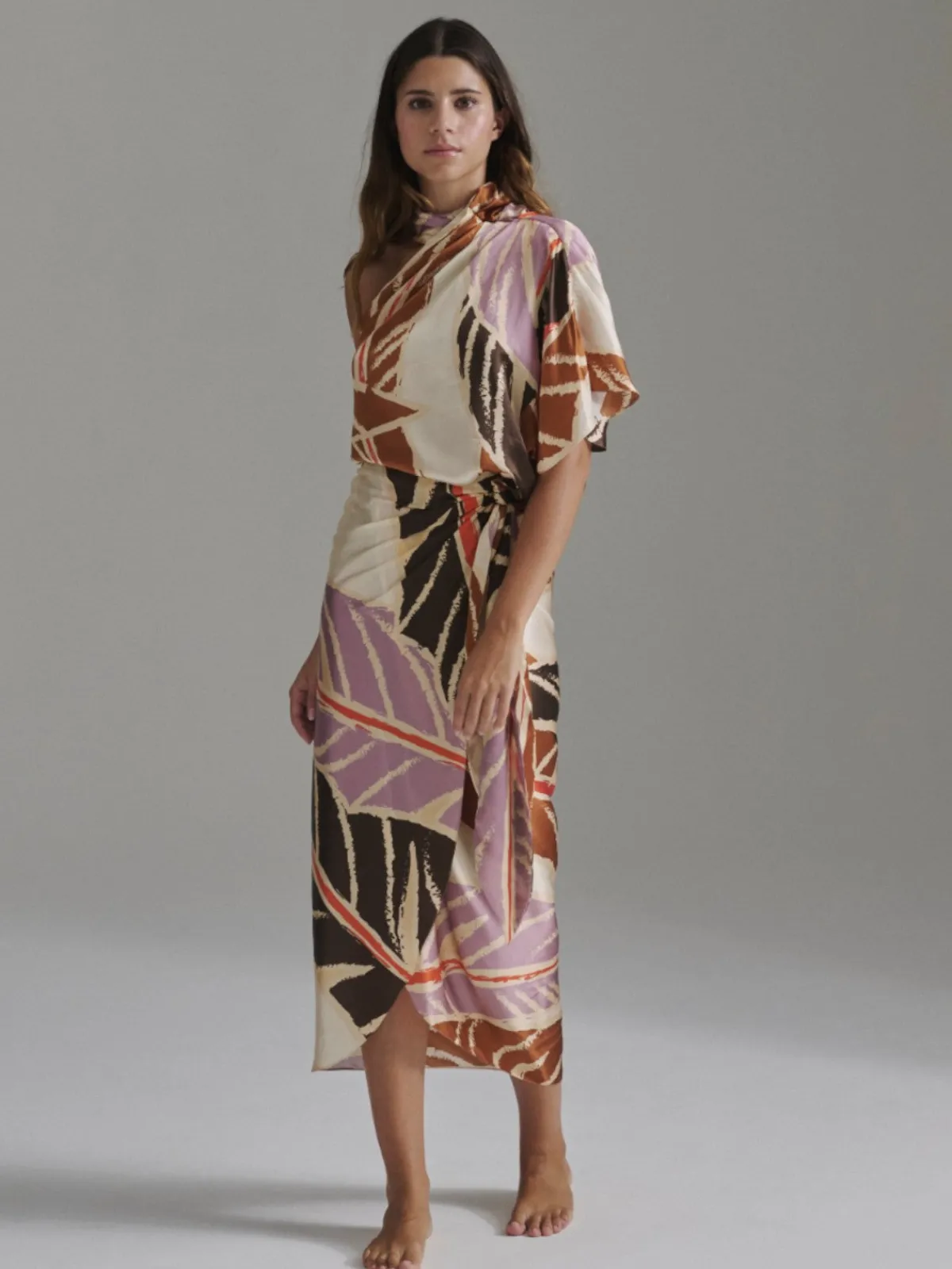 Juan de Dios Chiminango Satin Silk Blouse