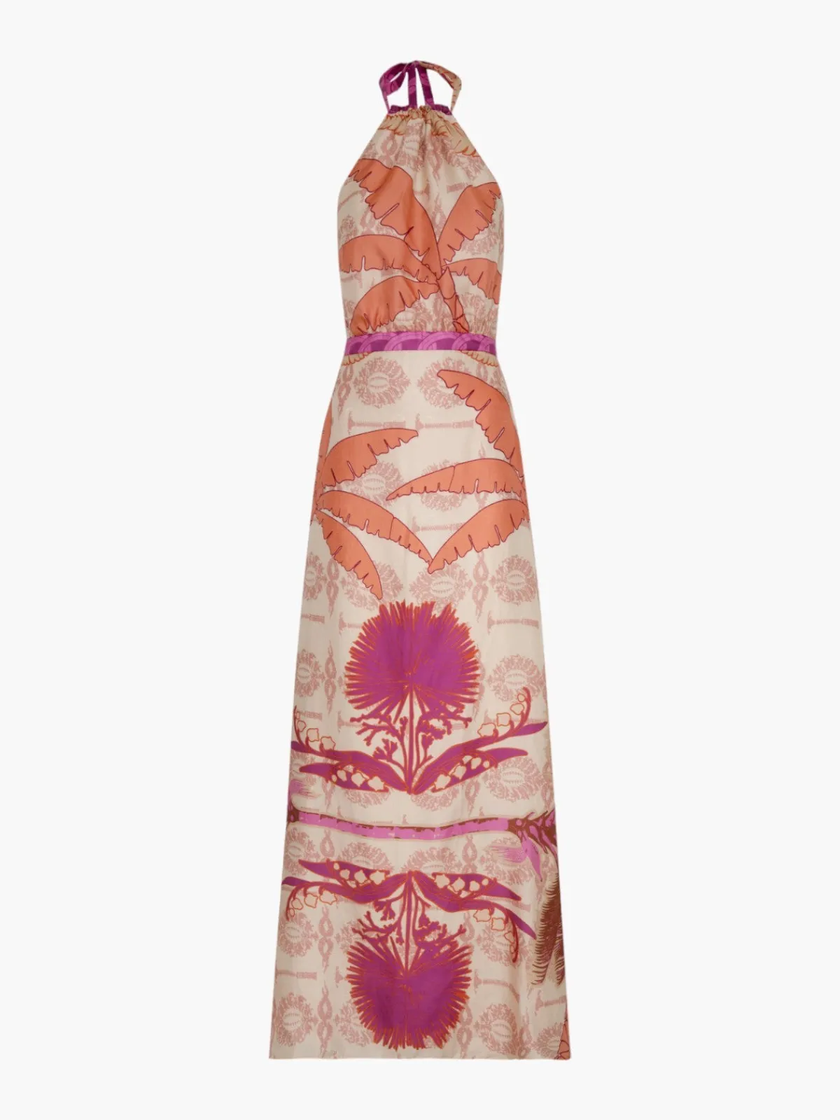 Juan de Dios Magdalena Cotton Silk Maxi Dress