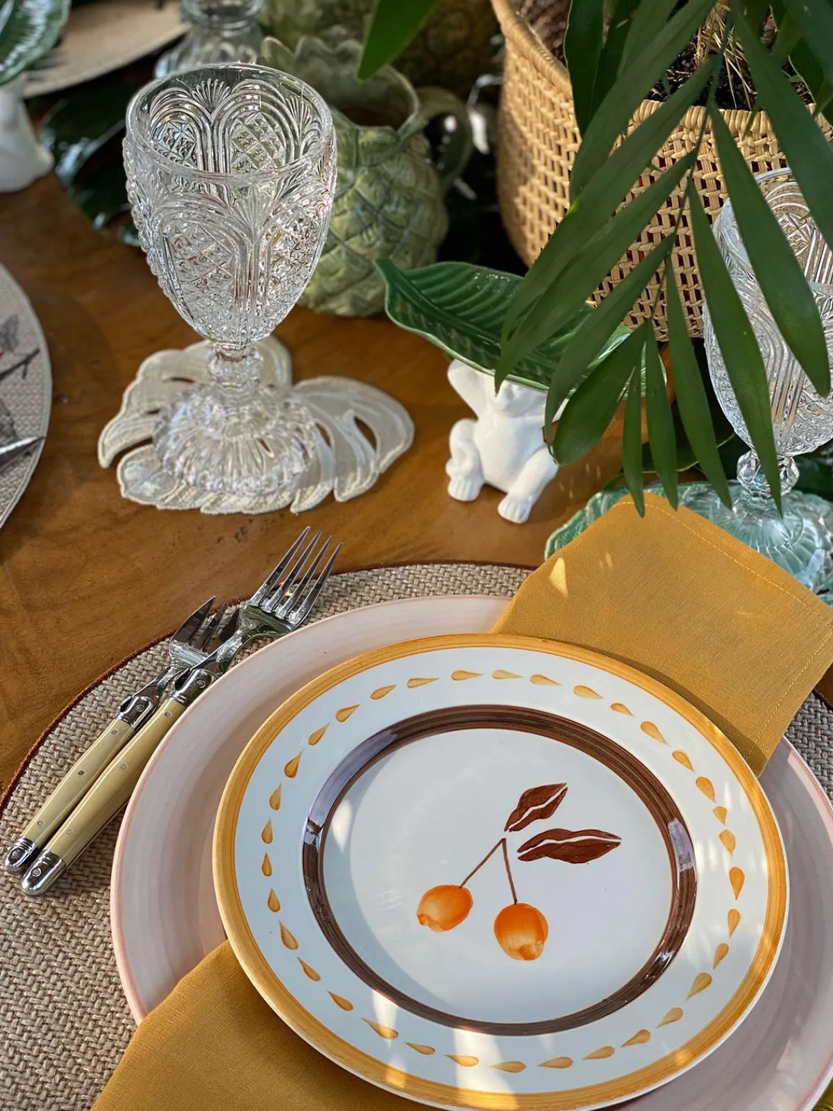 Juan De Dios Hand Painted Salad Plate