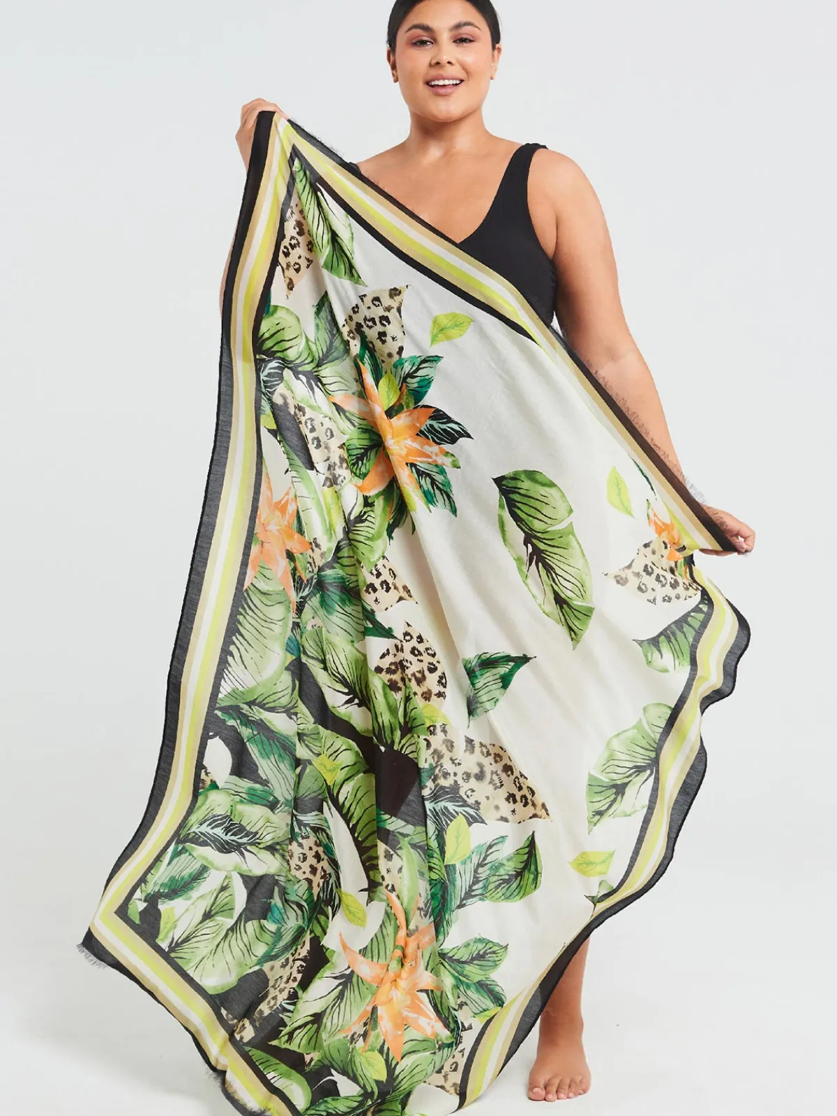 Sigal Fringed Sarong Scarf