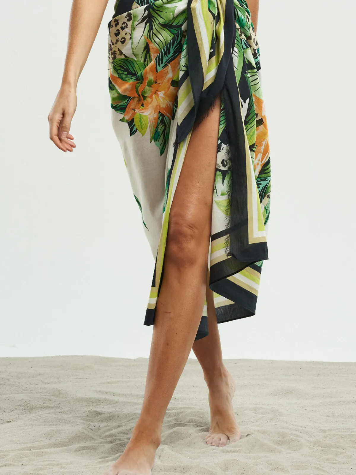 Sigal Fringed Sarong Scarf