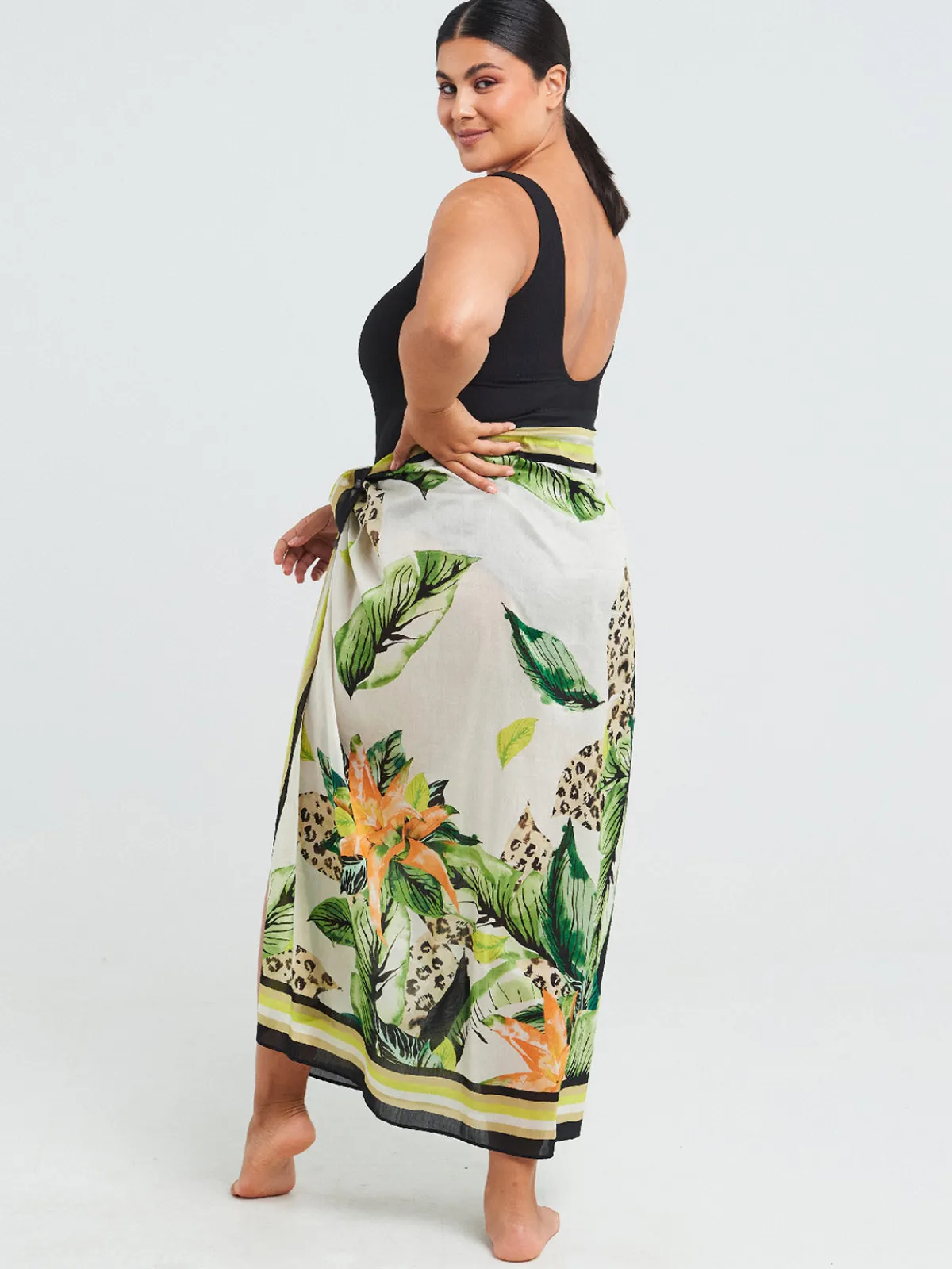 Sigal Fringed Sarong Scarf