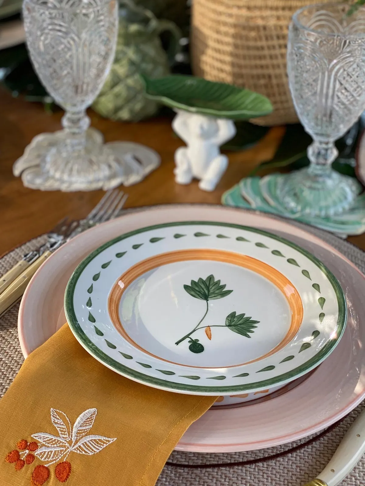 Juan De Dios Hand Painted Salad Plate