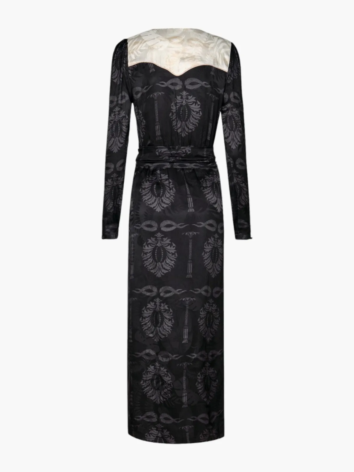 Juan de Dios Obregon Silk Jacquard Maxi Dress