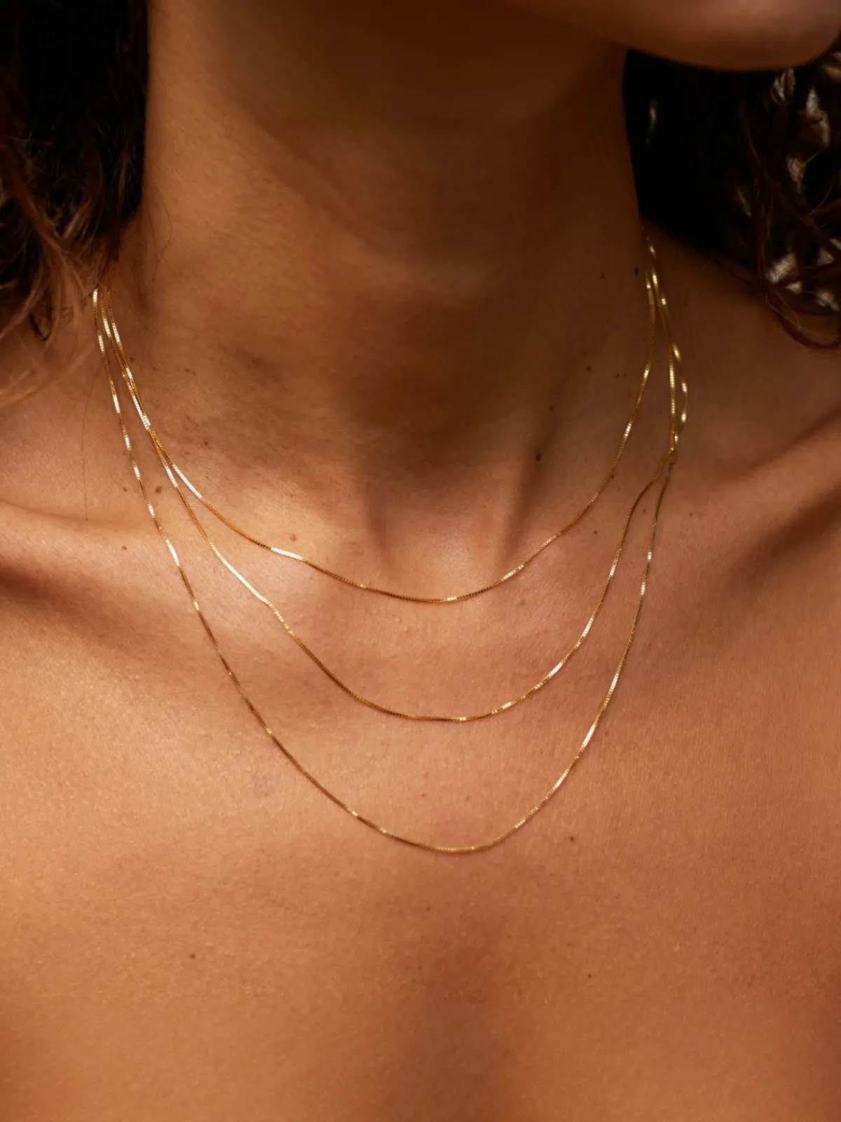 Zahava Shimmering Box Chain Necklace