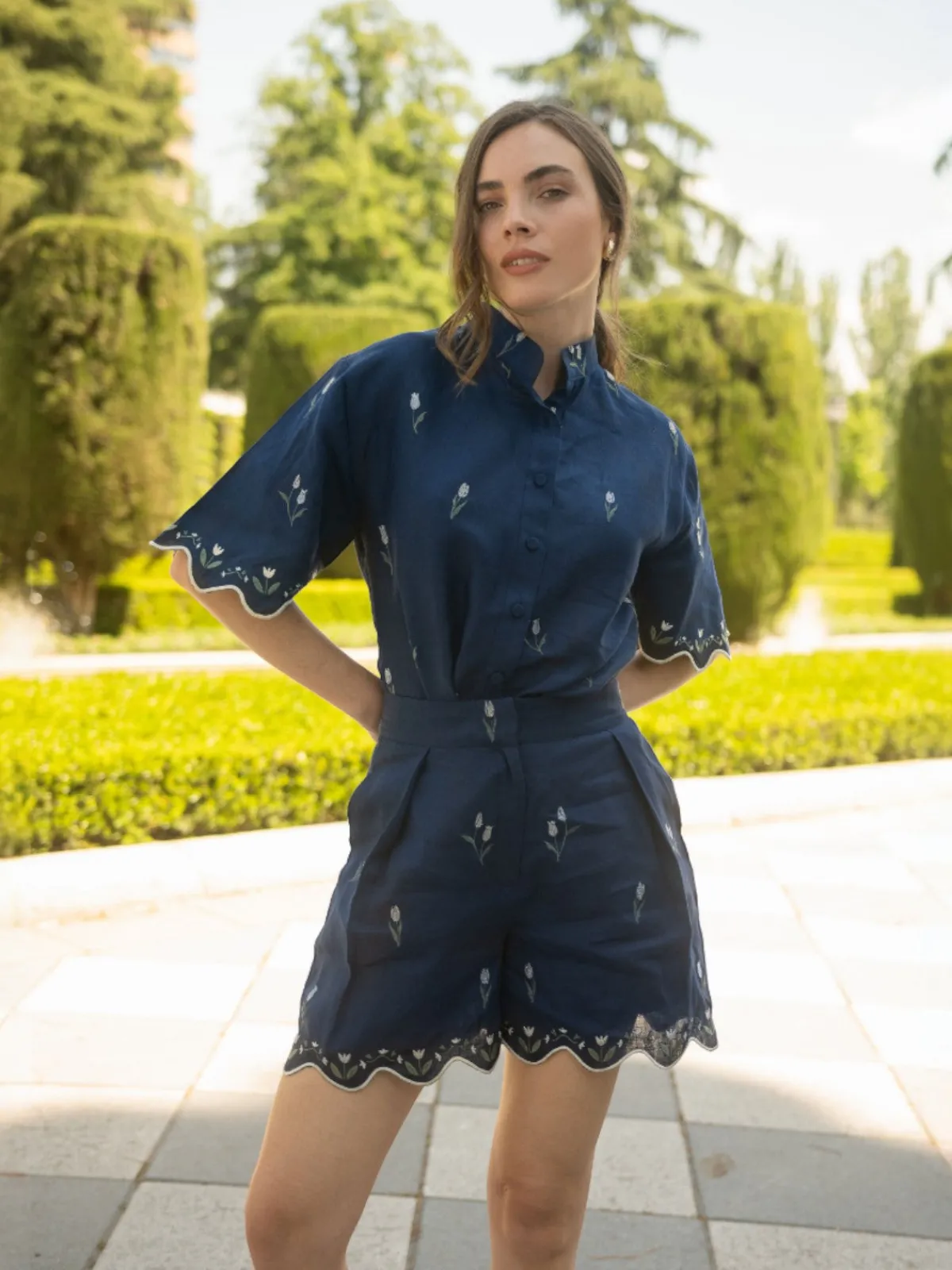 Estefania Lovely Tulips Shorts